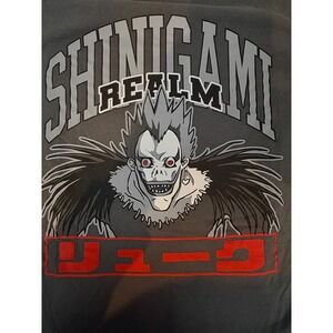 Death Note Ryuk Shinigami Realm Graphic Tee Mens 2XL Charcoal Ripple Junction